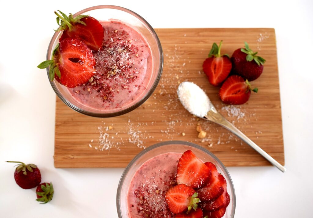 vegan strawberry mousse